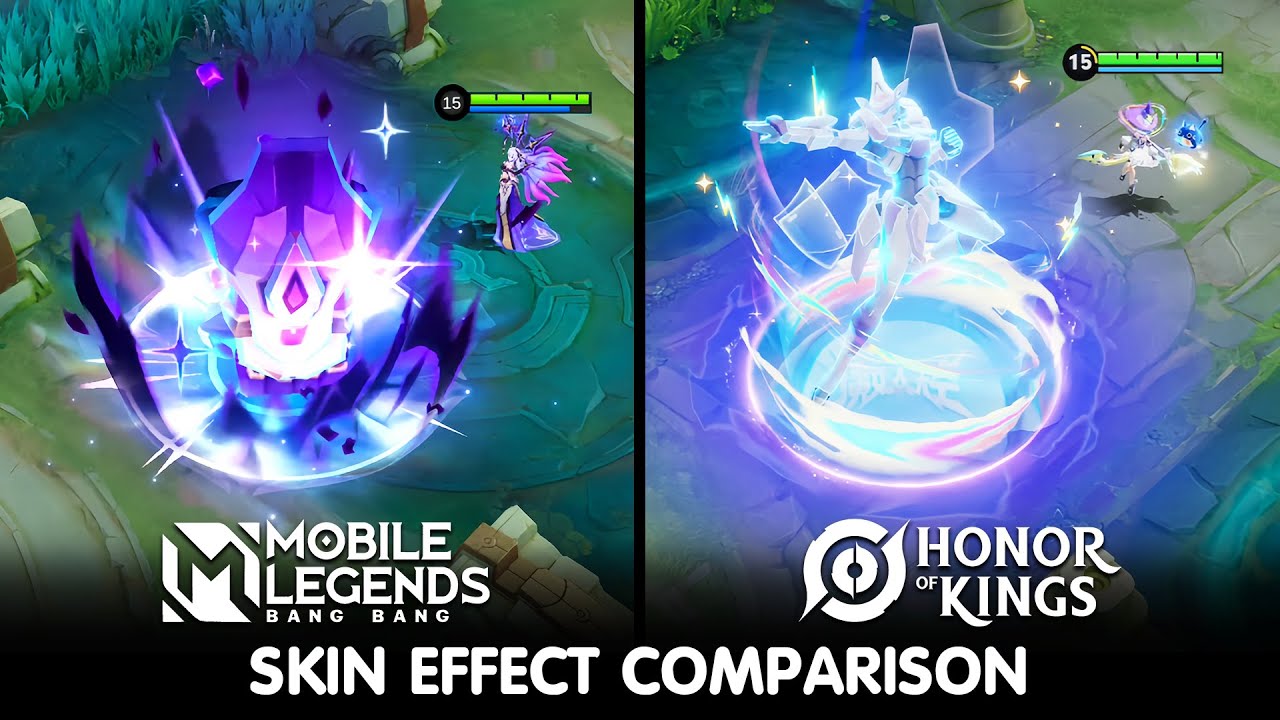 Mobile Legends VS Honor of Kings : Skins Effect Comparison 2025