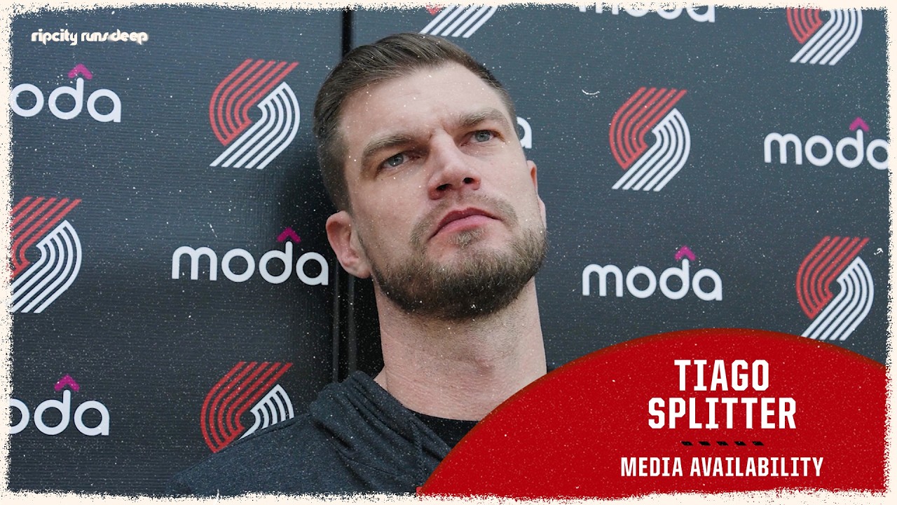 Tiago Splitter Discusses Upcoming Playoff Series vs Spurs | Portland Trail Blazers | April 17, 2026 background
