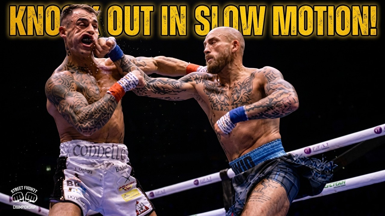 Savage Knockout in Bare Knuckle Boxing! #slowmotion #shorts background