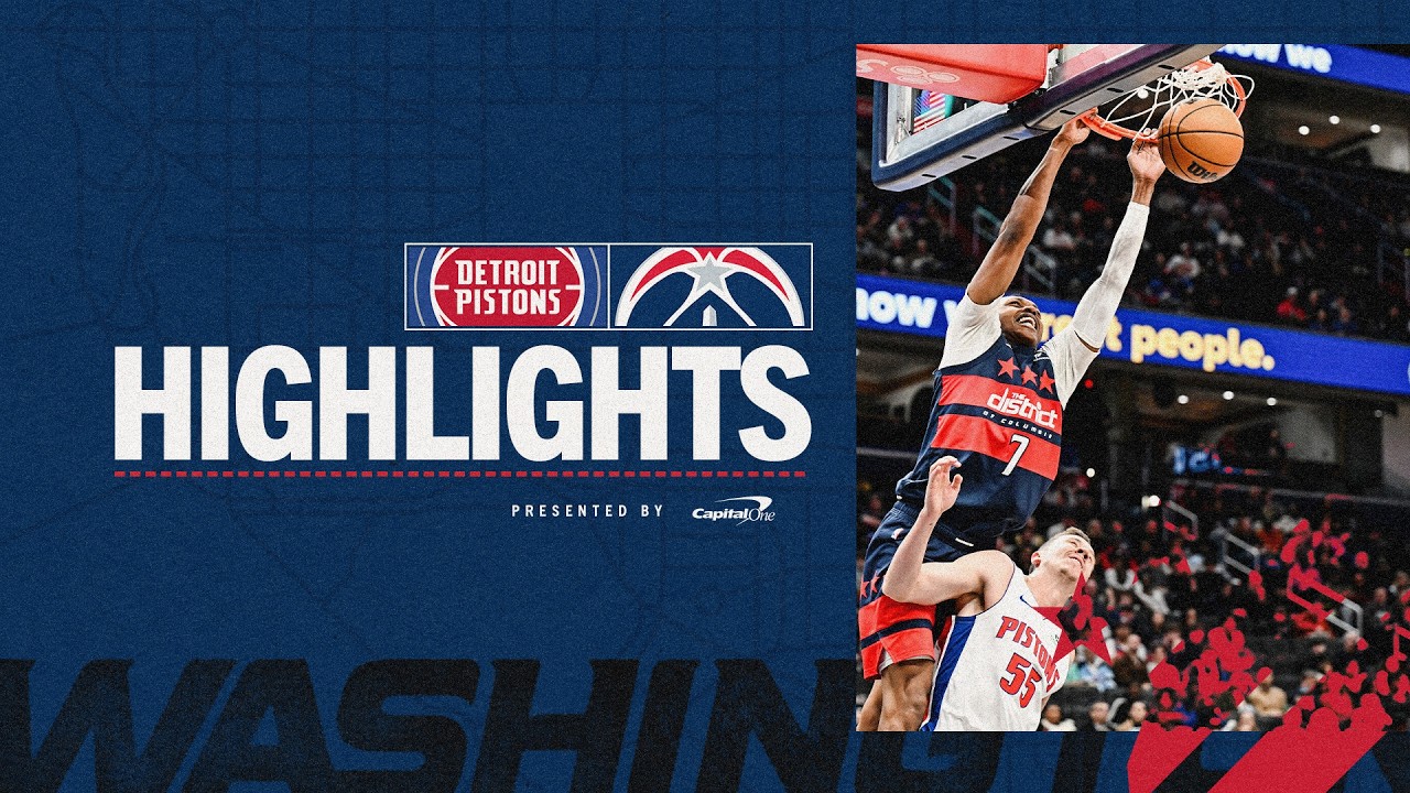 Highlights: Washington Wizards vs. Detroit Pistons | 03.19.26 background