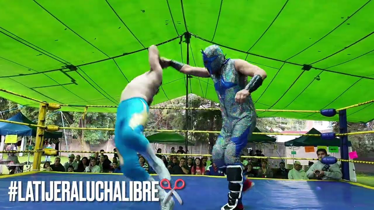 Mano a mano Ángel de los Niños 🆚 Príncipe Nocturno en Arena Lucha Sports background