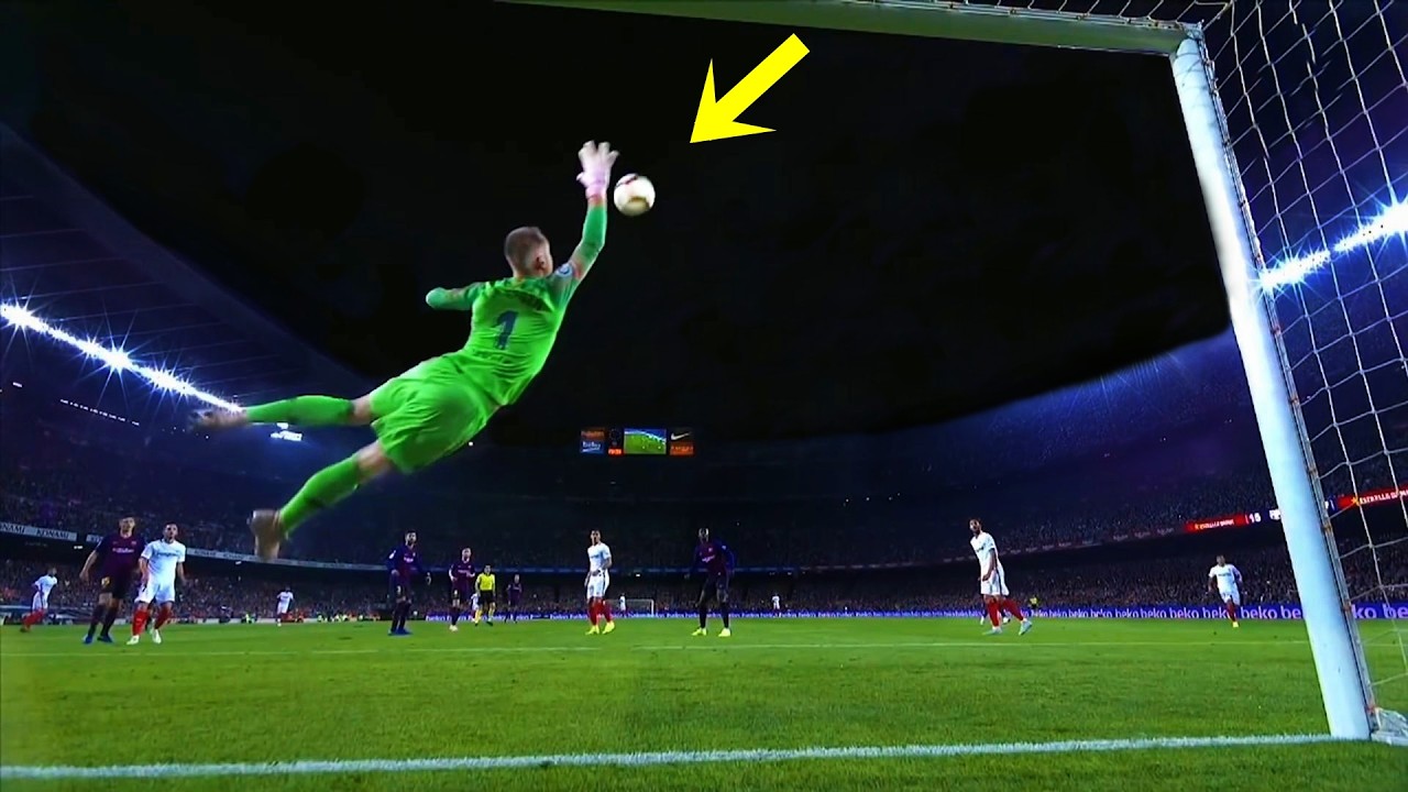 IMPOSSIBLE Goalkeeper Saves in Football background