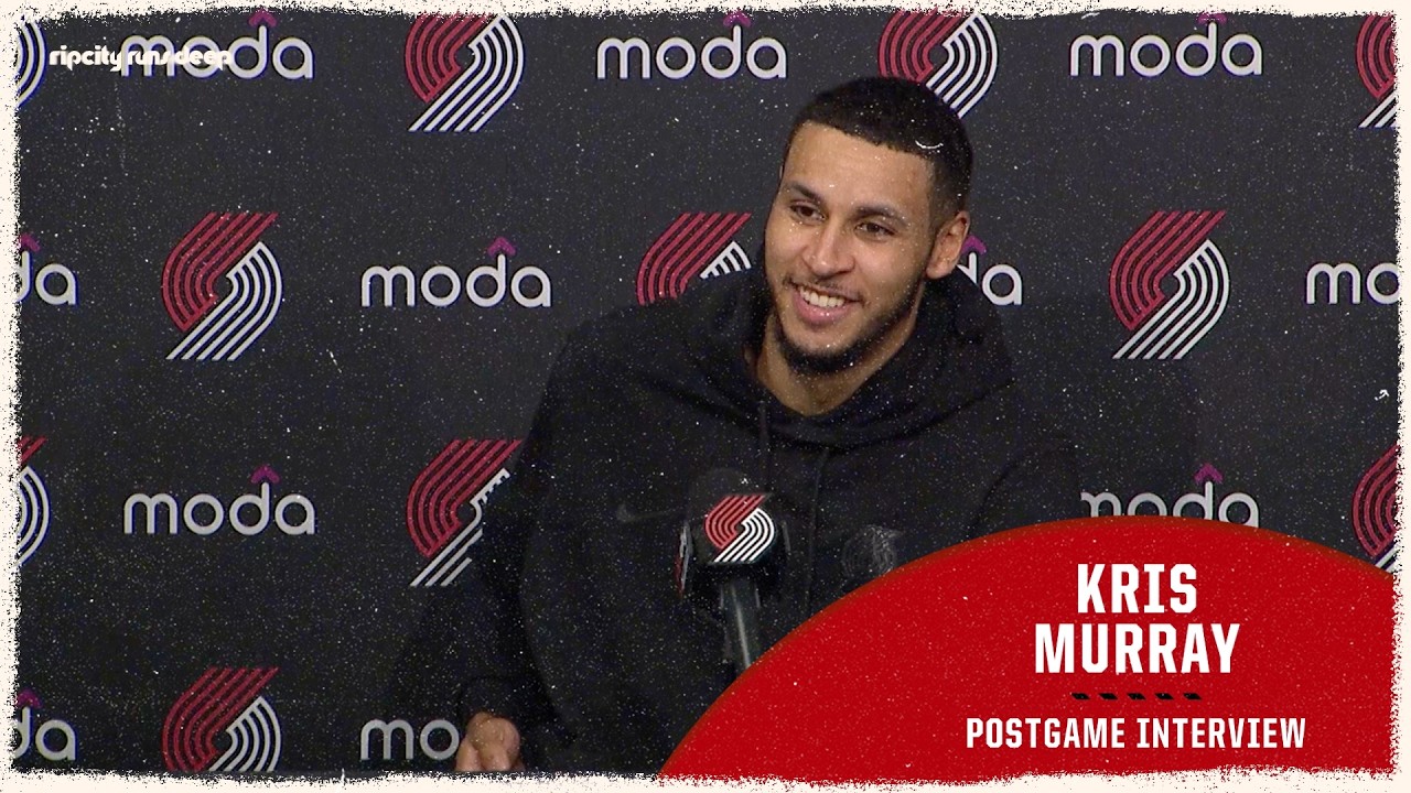 Kris Murray Talks Postseason & Team Improvement | Portland Trail Blazers | April 12, 2026 background