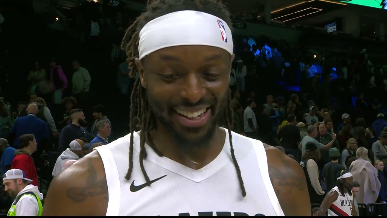 Jerami Grant Postgame Interview | Brightside Windows Baseline Report | at Timberwolves | Mar 20 2026 background