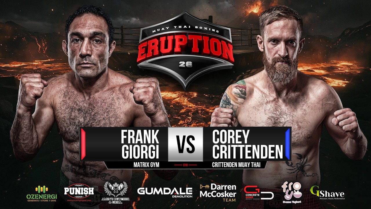 Frank Giorgi Vs Corey Crittenden - Eruption Muay Thai background