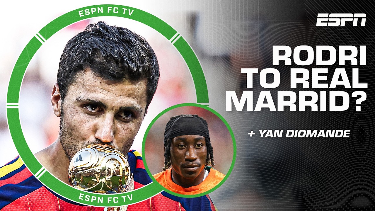 Can Rodri take Real Madrid to the NEXT LEVEL? 👀 + The latest on Yan Diomande’s transfer | ESPN FC background