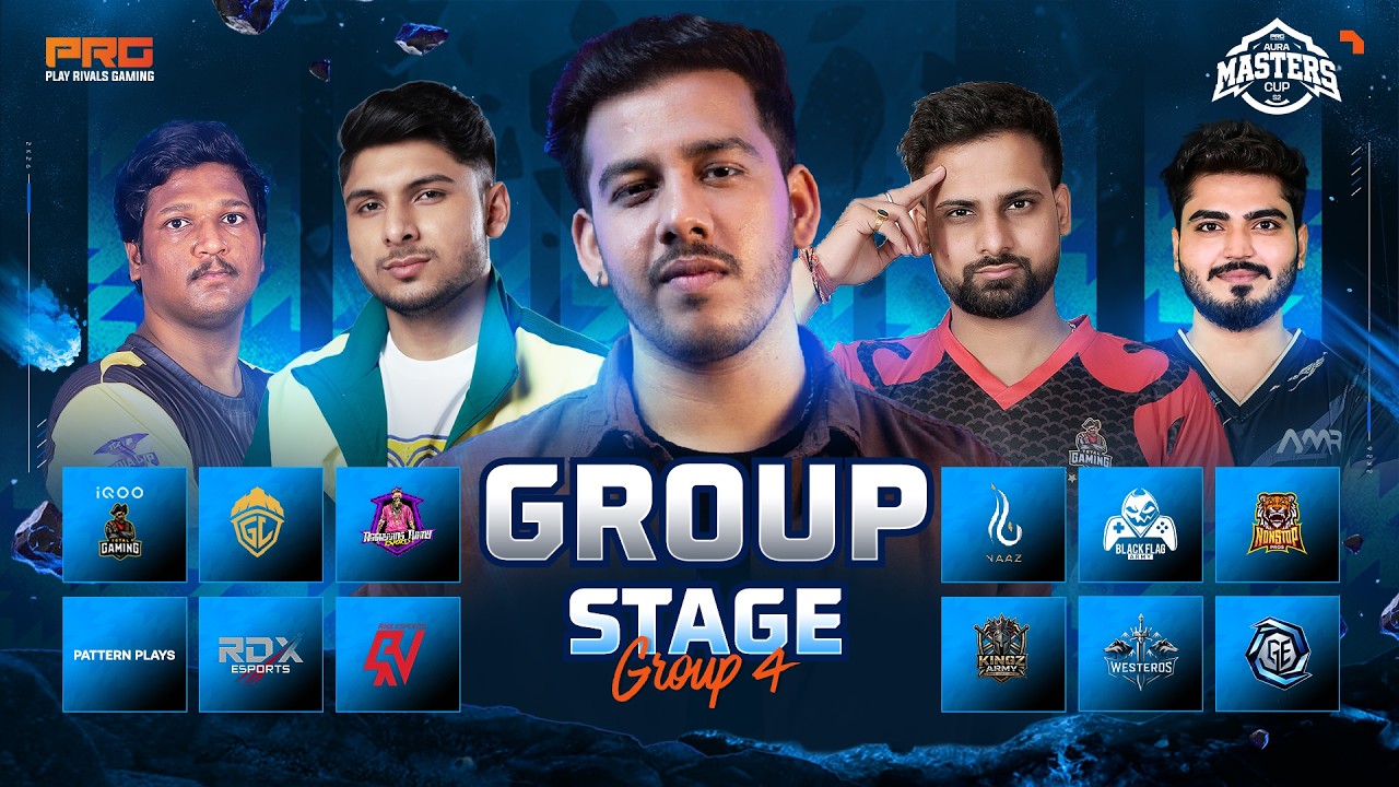 🔴 AURA MASTER CUP - GROUP STAGE | FREE FIRE MAX ESPORTS INDIA 🏆 background