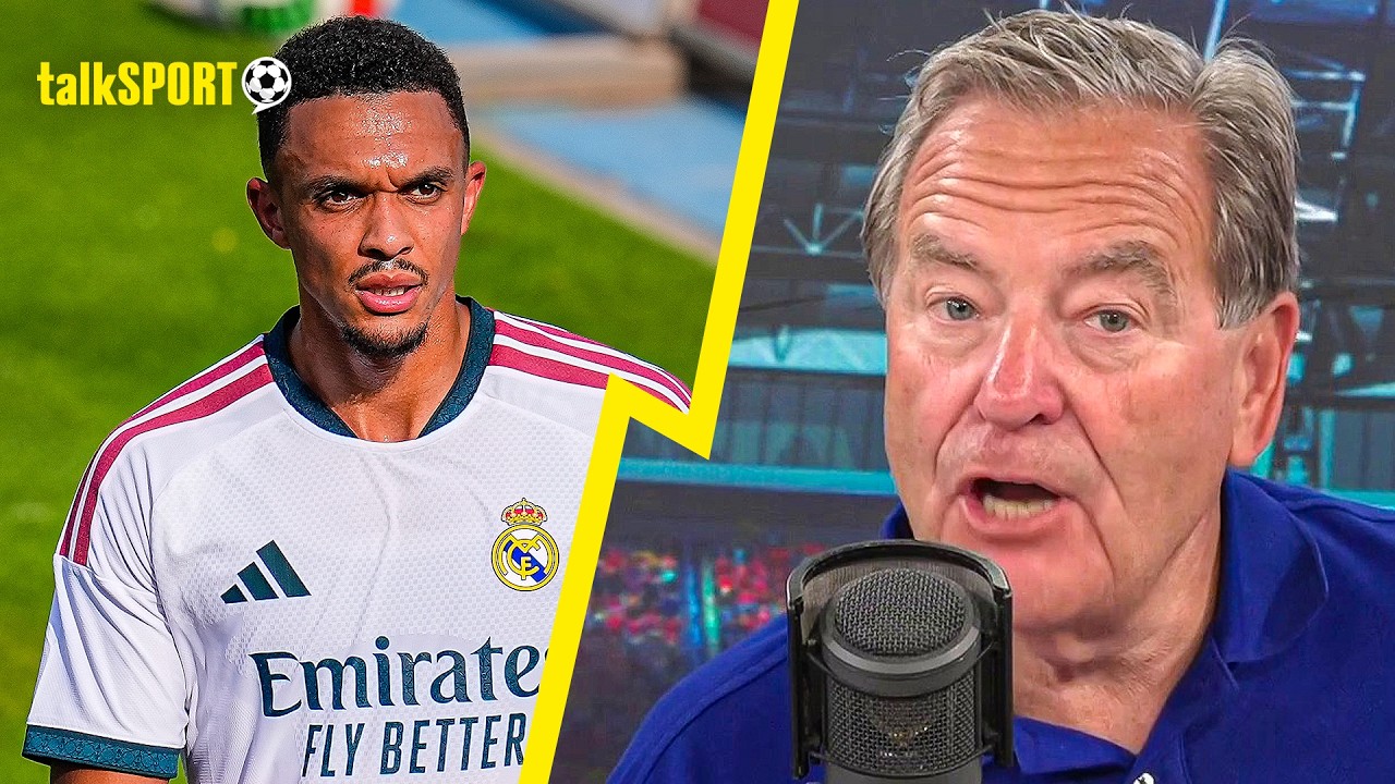talkSPORT SUGGEST Trent Alexander-Arnold COULD LEAVE Real Madrid for DRAMATIC RETURN! background