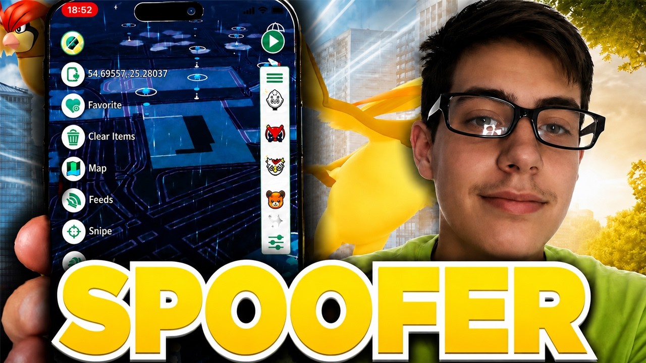 Pokemon Go Hack - Pokemon Go Spoofing With Joystick GPS Teleport (iOS Android) background
