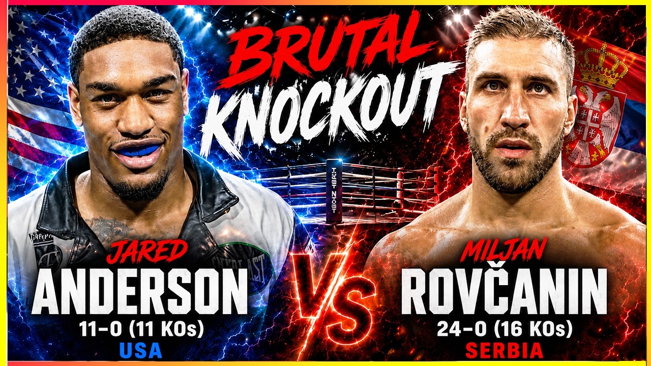 BRUTAL KNOCKOUT That Shocked The World | Jared Anderson vs Miljan Rovcanin background