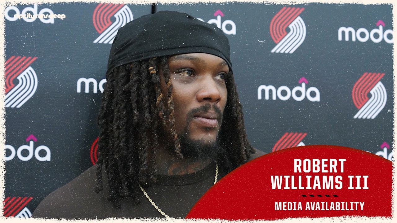 Robert Williams III On Team Mentality Leading Into Playoffs | Portland Trail Blazers | April 17 2026 background