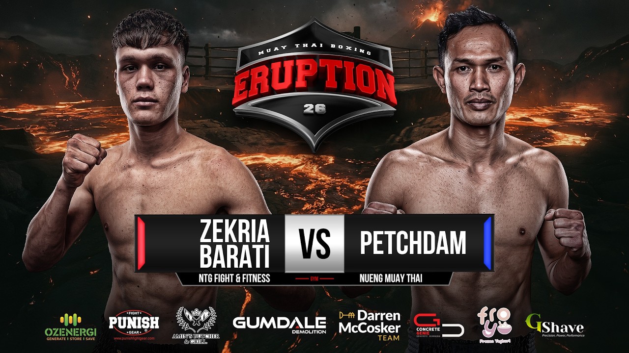 Zekria Barati Vs Petchdam - Eruption Muay Thai 26
