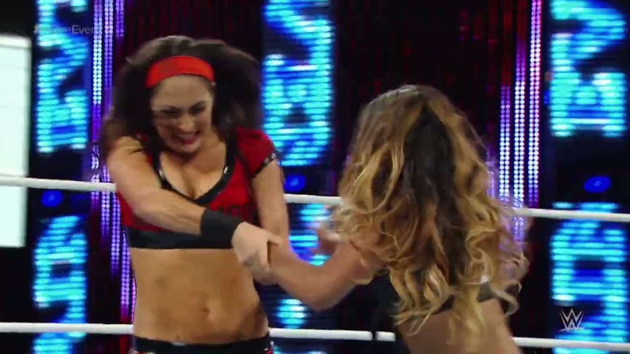 WWE Main Event Brie Bella vs Cameron 09/16/14