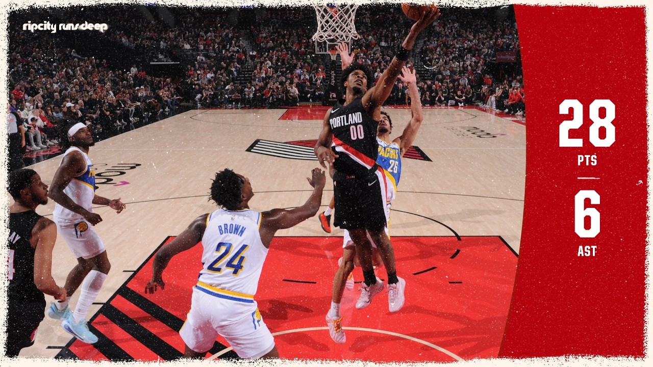 Scoot Henderson Has A Season High 28 Points In Win vs Pacers | Trail Blazers | March 8, 2026 background