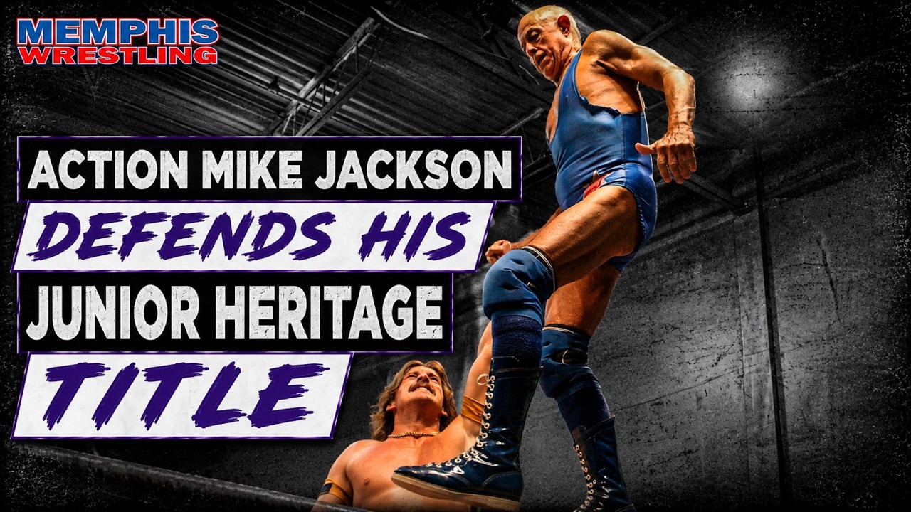 Action Mike Jackson (c) vs Eli Knox | Junior Heritage Title Match | MEMPHIS WRESTLING background