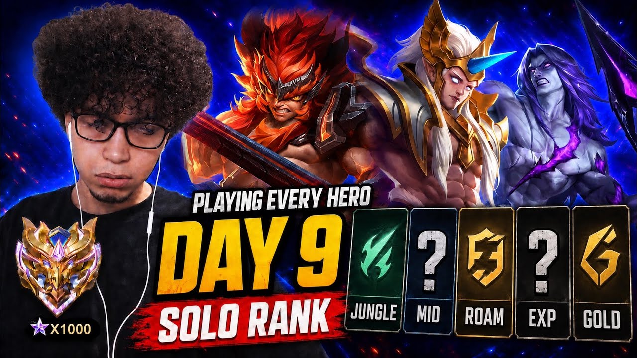 Playing EVERY Hero in Solo Rank — Day 9 background