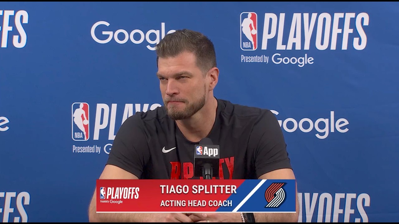 Tiago Splitter Pregame Media Availability | Portland Trail Blazers @ San Antonio Spurs | Apr 21 2026 background