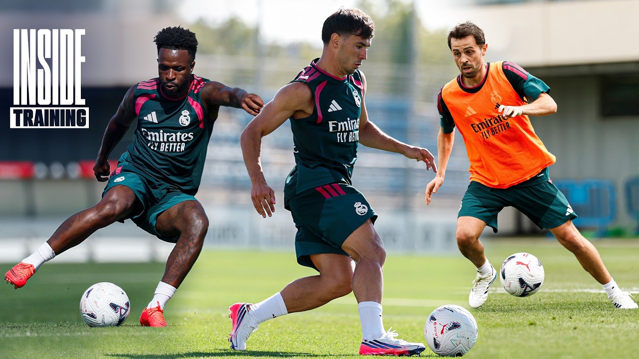VINI JR., BERNARDO SILVA & BRAHIM RETURN! | Real Madrid pre-season 26/27 TRAINING background