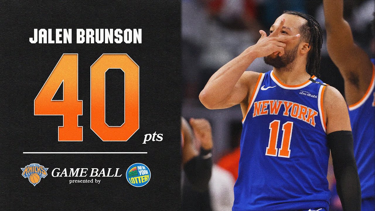 Jalen Brunson DOMINATES with 40 PTS and CLUTCH GAME-WINNING THREE in Game 6 | 2025 NBA Playoffs background