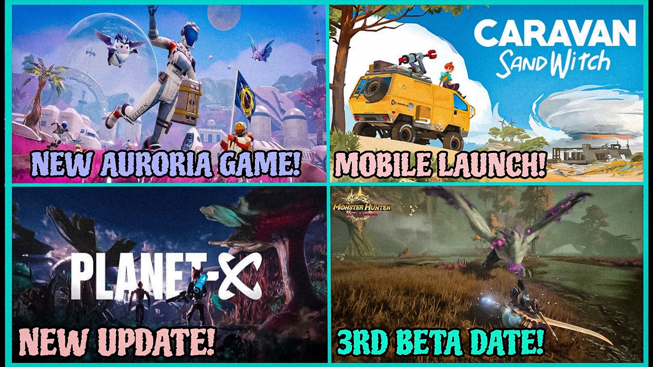 New Auroria Game!, Planet-X Update, Monster Hunter Outlanders 3rd Beta, Among Us 2026 | Hindi | background