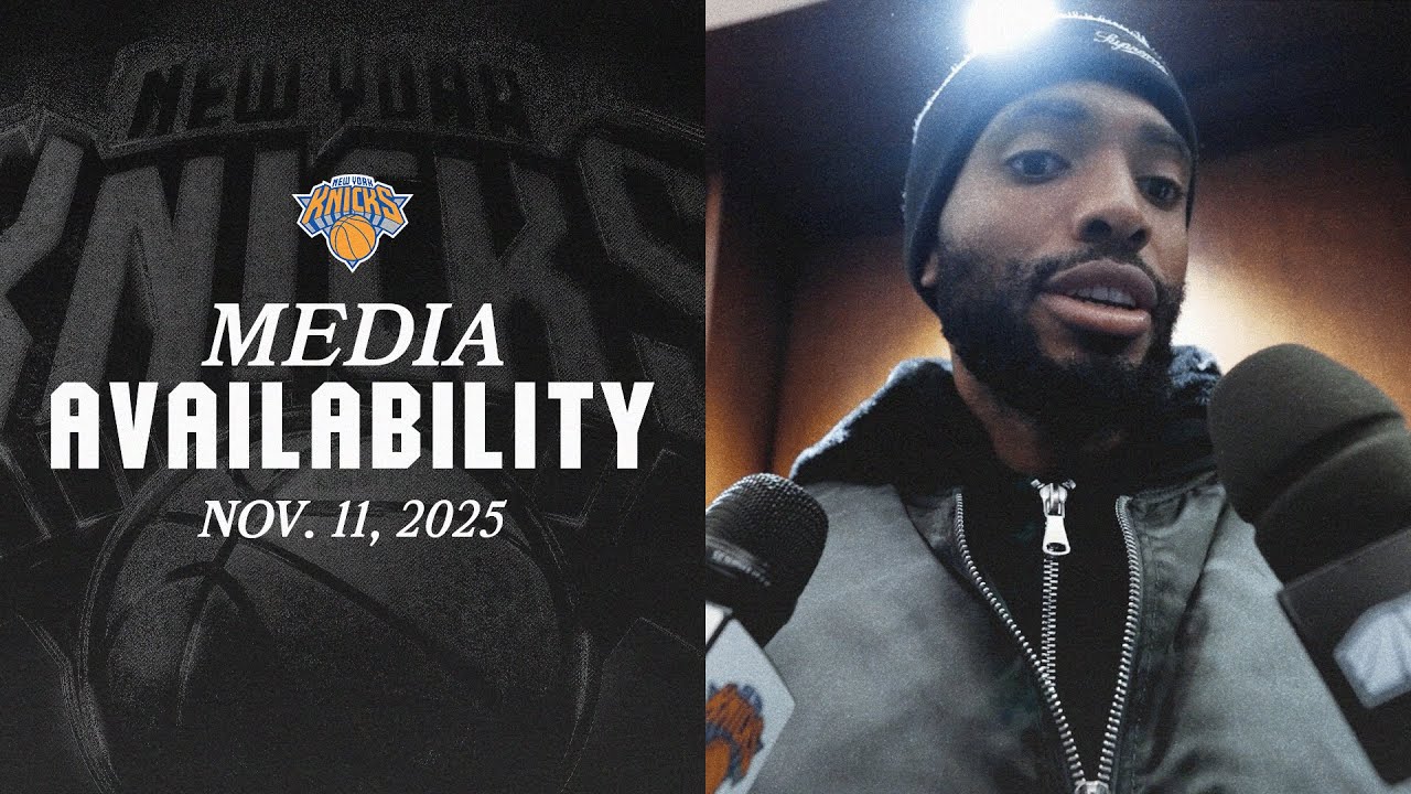 Coach Mike Brown, Jalen Brunson, Mikal Bridges & Karl-Anthony Towns Postgame Media | Nov. 11, 2025 background