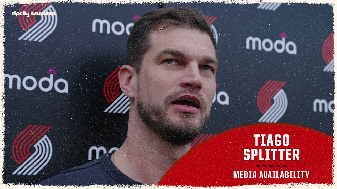 Tiago Spliiter On Preparation For Playoff Series vs Spurs | Portland Trail Blazers | April 16, 2026 background