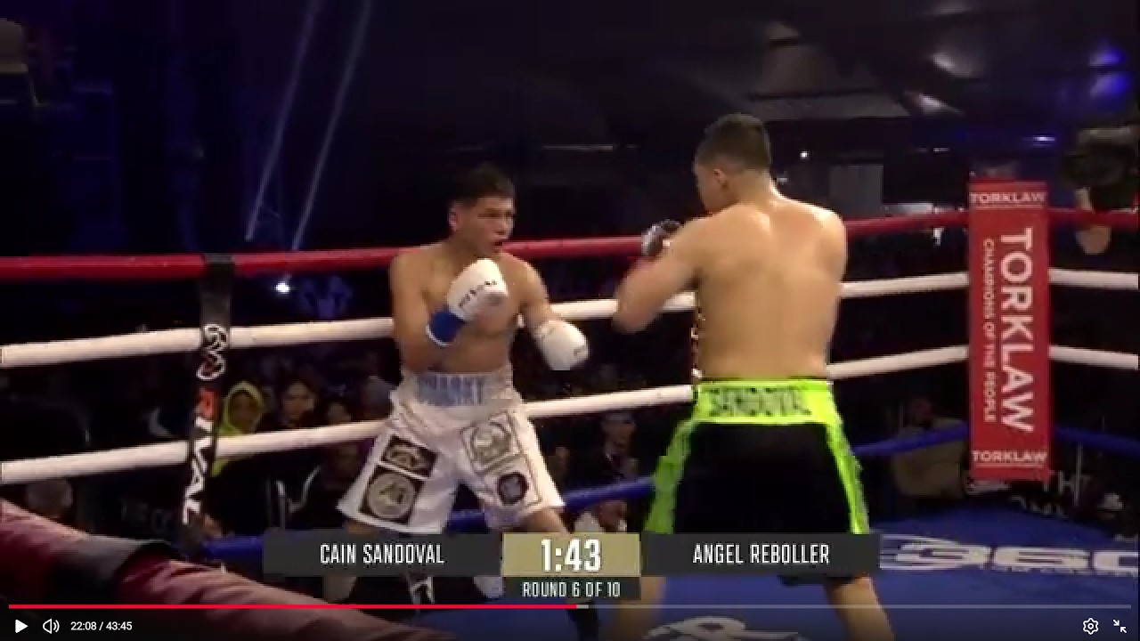 Cain Sandoval vs Angel Rebollar Full Fight.