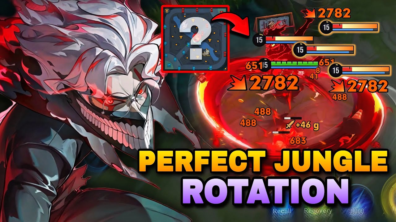 TOP 1 LAM OKARUN DAN DA DAN COLLAB SKIN PERFECT JUNGLE ROTATION IN RANK! | HONOR OF KINGS background