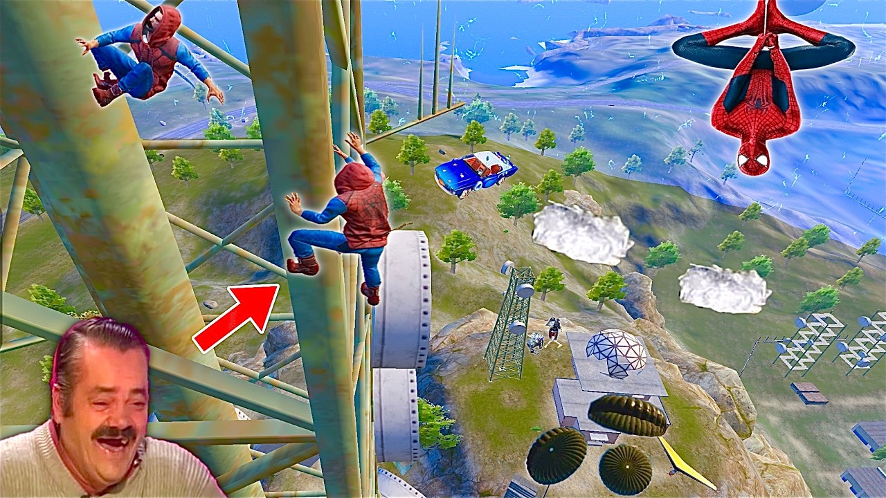 FUNNIEST MOMENTS EVER ЁЯШВ PUBG MOBILE TROLLING NOOBS ЁЯдг SPIDER-MAN MODE background