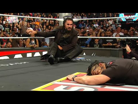 OMG π€― Seth Rollins Destroys Roman Reigns on Raw | WWE Raw Highlights background