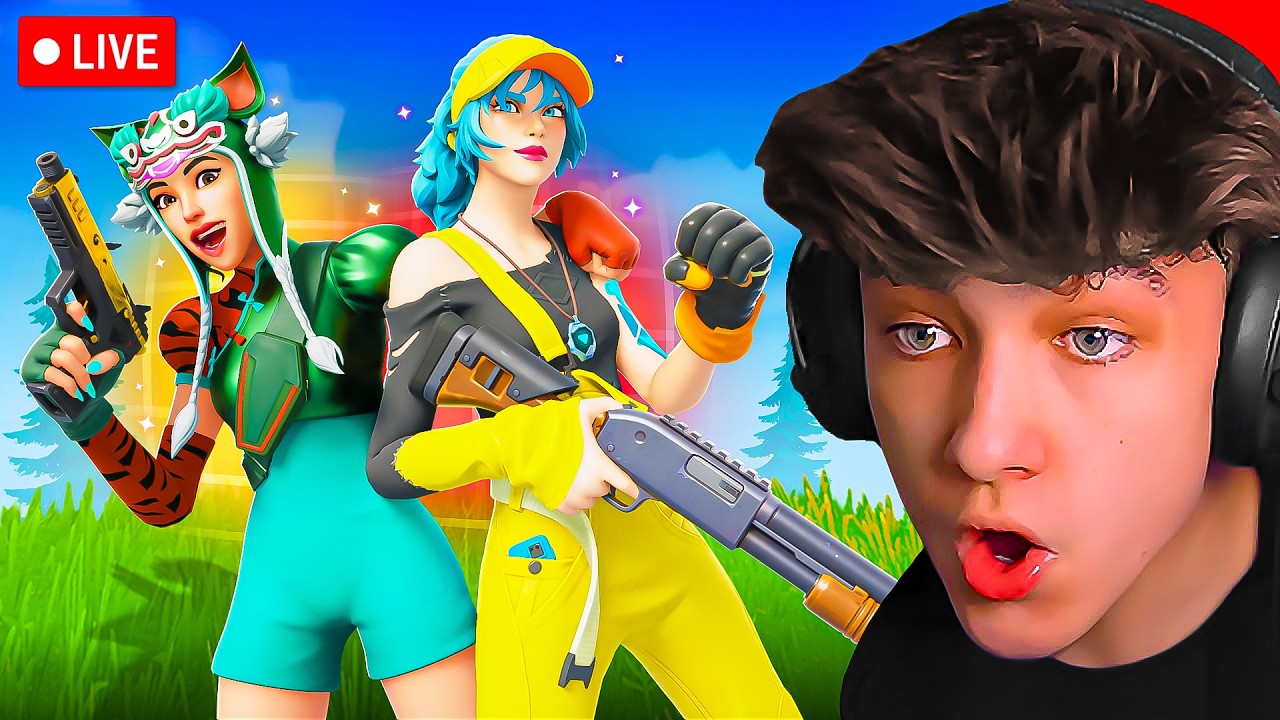 ЁЯФ┤LIVE! - DUO TOURNAMENT in FORTNITE! background