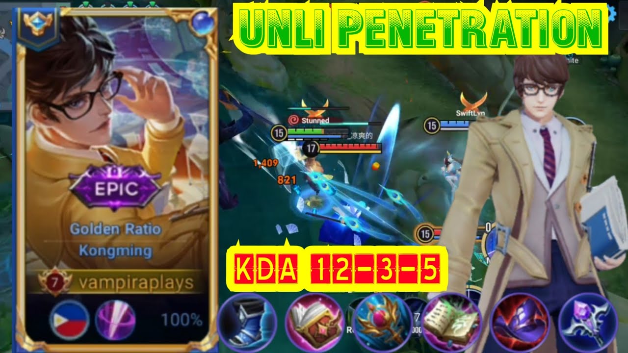 HOK KONGMING UNLIMITED REAGUN PENETRATION MONTAGE KDA 12-3-5