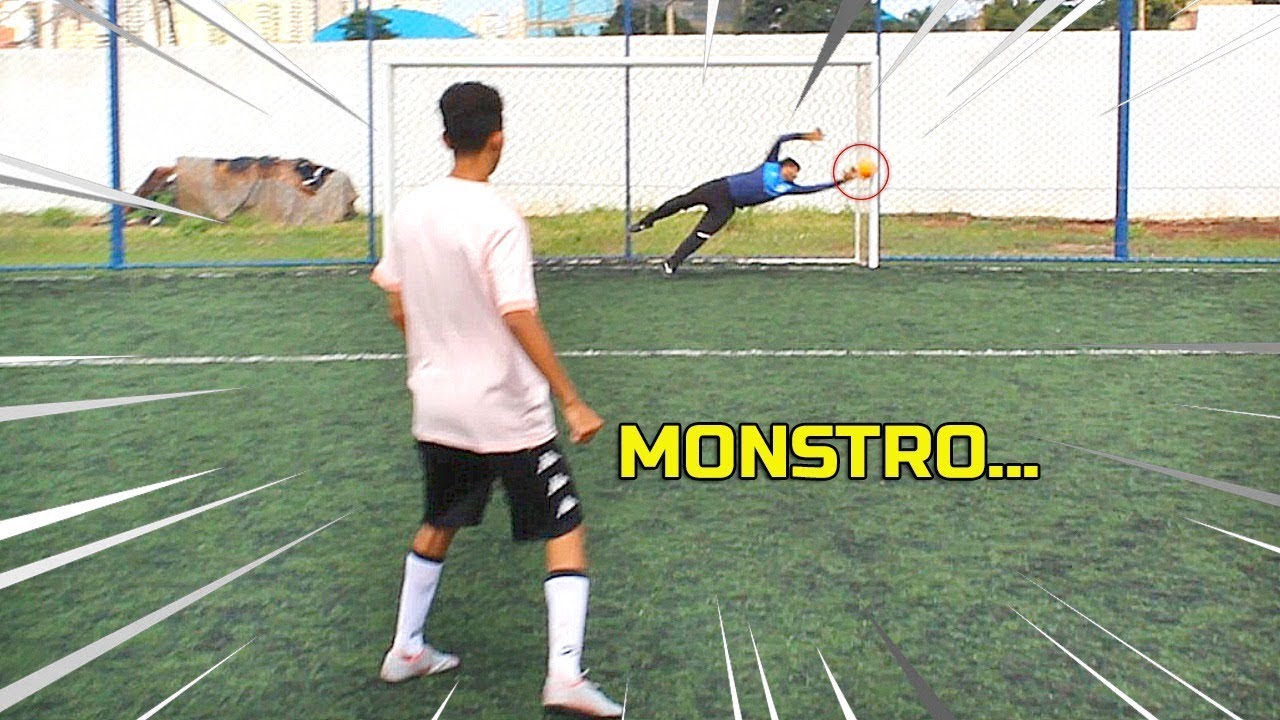 O NOVO GOLEIRO DO CANAL PEGA MUITO (monstro)