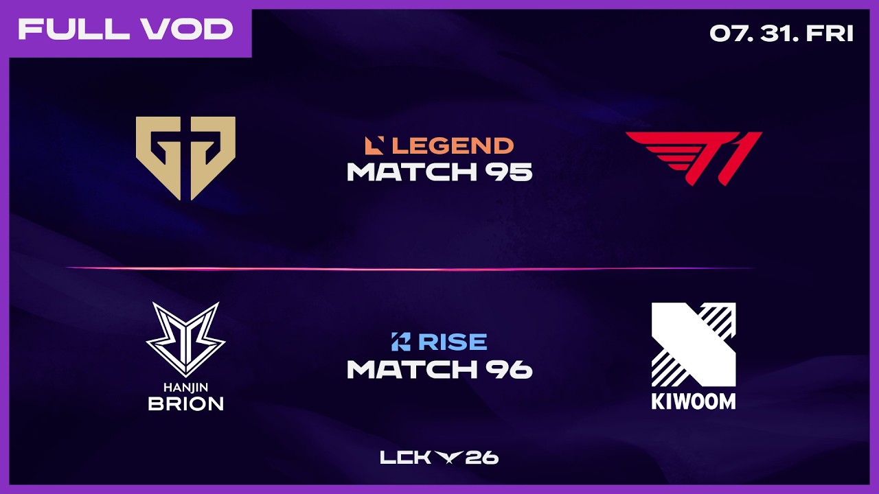 GEN vs T1 - BRO vs KRX | 2026 LCK