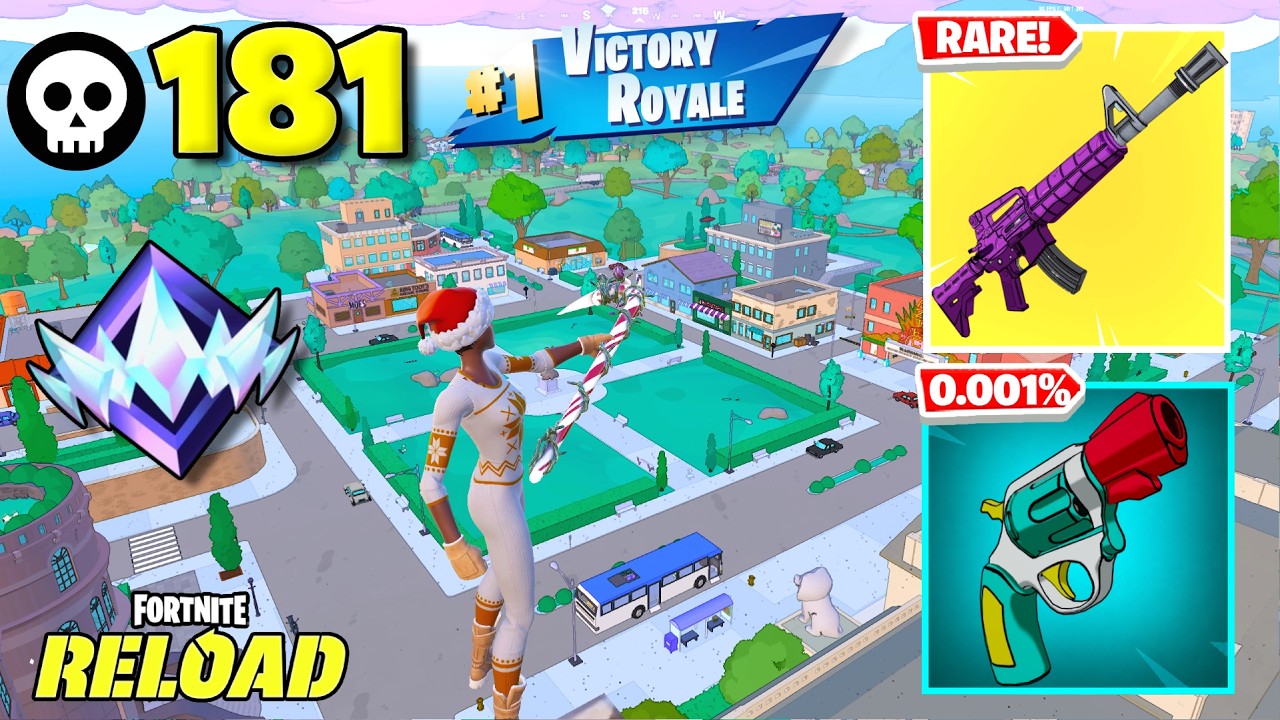 181 Elimination "RANKED RELOAD” Gameplay Wins (Fortnite Chapter 7 PS5 Controller) background