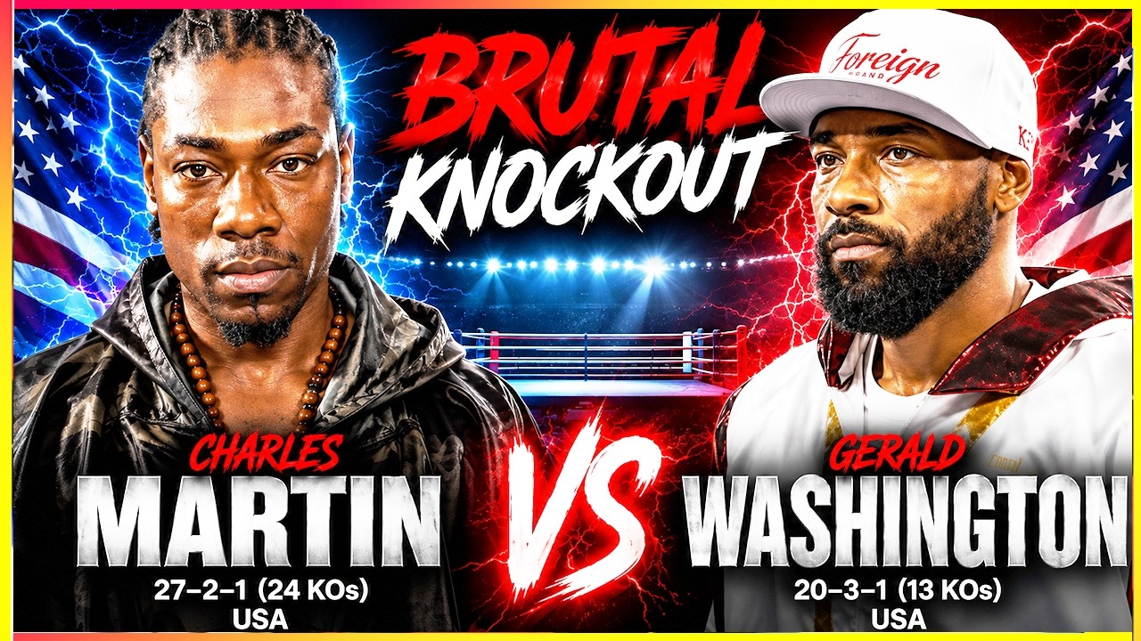 BRUTAL KNOCKOUT That Shocked The World | Charles Martin vs Gerald Washington background