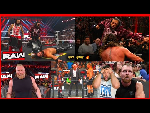 ROMAN KA GUSSA FATA!? 🔥 Roman Attacks Seth & Brother?! Brock & OBA WEIGH-IN! | WWE RAW Preview 2026 background