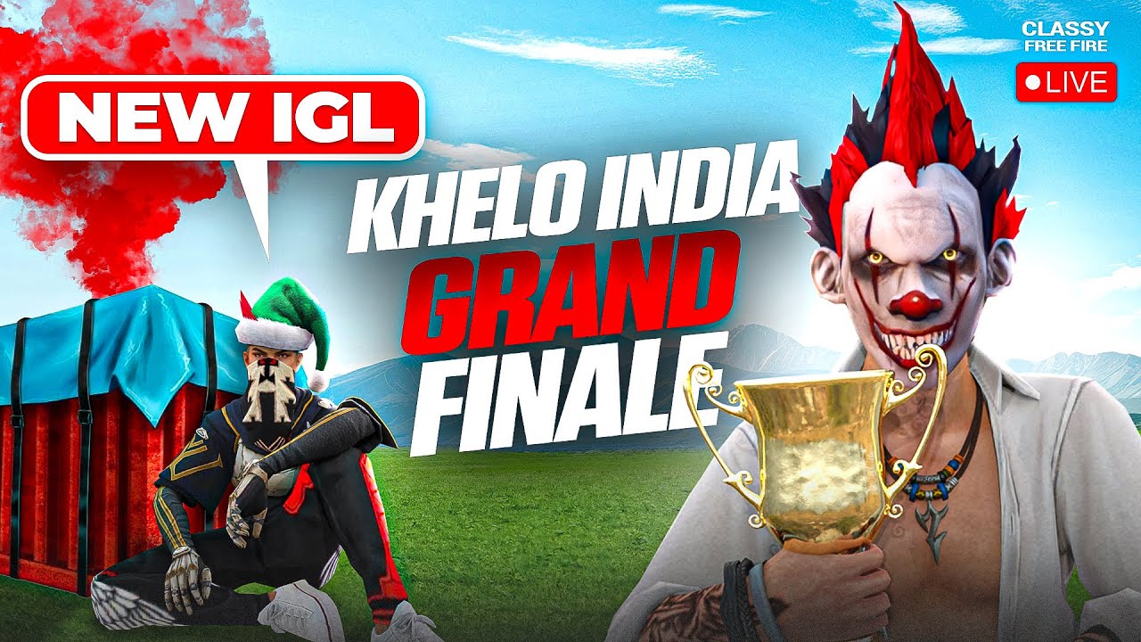 Tournament Grand Finale 🥵 Khelo India 🇮🇳 Classy Live 👽 #freefire #live #classyfreefire