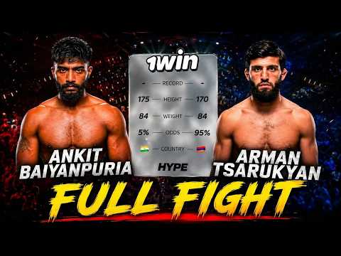 Ankit Baiyanpuria Vs Arman Tsarukyan Full Fight | Ankit Baiyanpuria mma fight | background