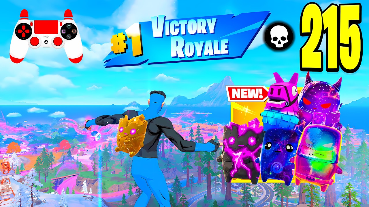 215 Elimination "Zero Build" Gameplay Wins (Fortnite Chapter 7 Season 3 New Season!) background