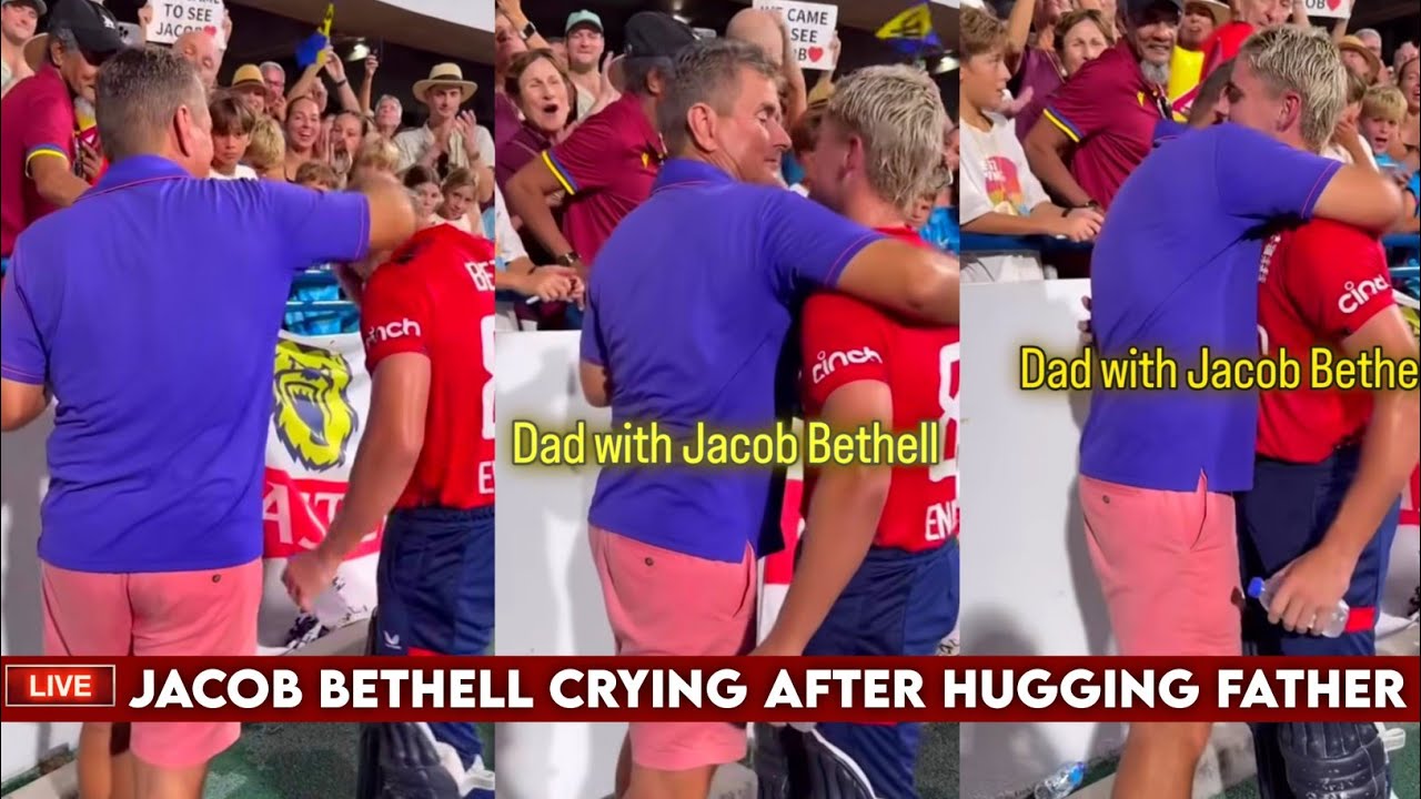 Jacob Bethell Crying & Hugging His Father After England Lost Semifinal to India in T20 World Cup