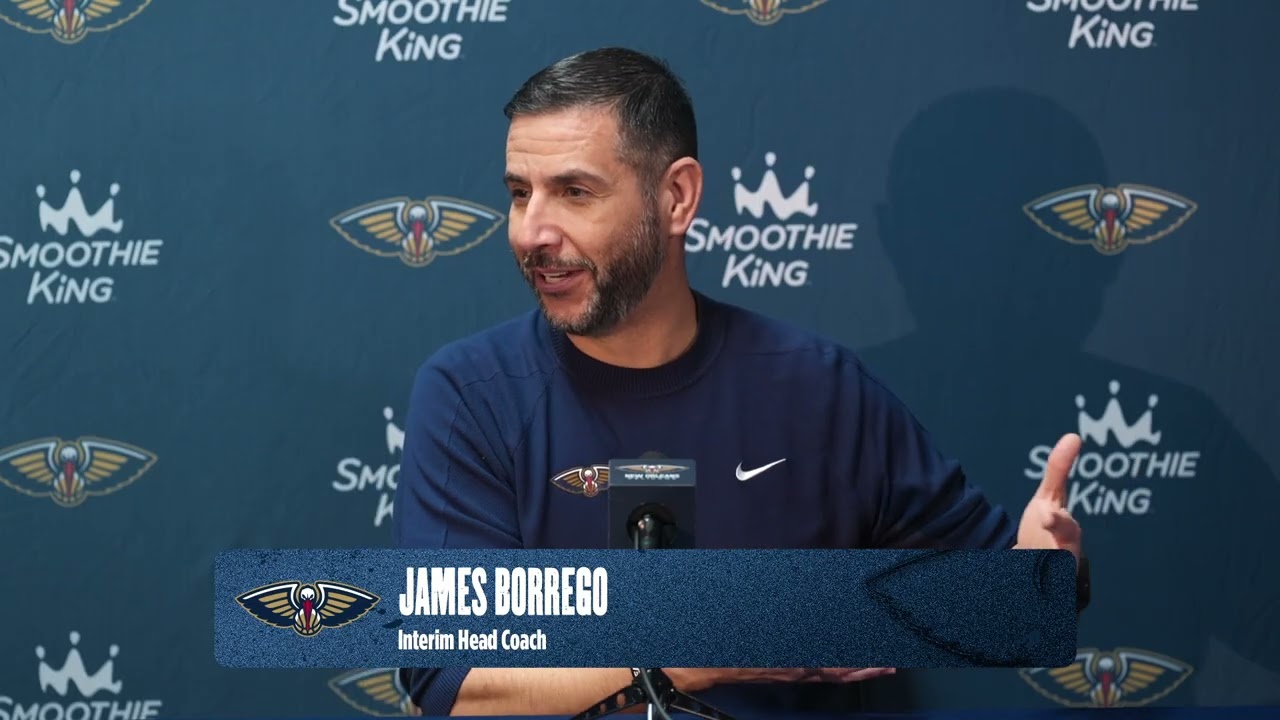 James Borrego | Pelicans-Wizards Postgame Interview 3/8/2026 background