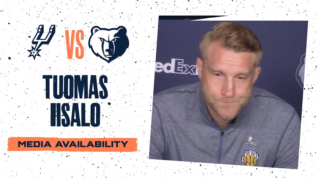 Tuomas Iisalo Press Conference | Grizzlies vs. Spurs background