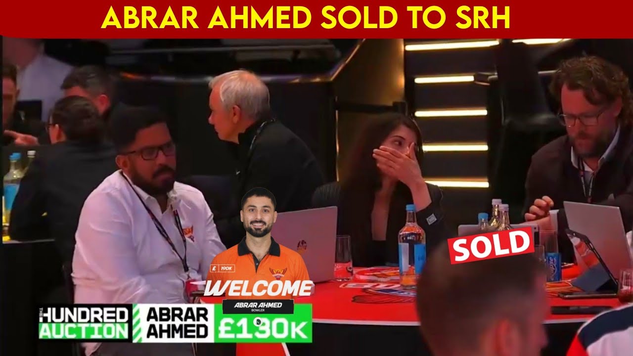 Abrar Ahmed Auction Video - Abrar Ahmed Sold to Sunrisers Eastern Cape in The Hundred