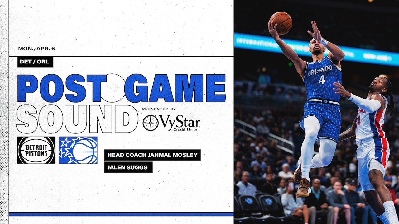 POSTGAME SOUND: DETROIT PISTONS VS. ORLANDO MAGIC | COACH MOSE & JALEN SUGGS background