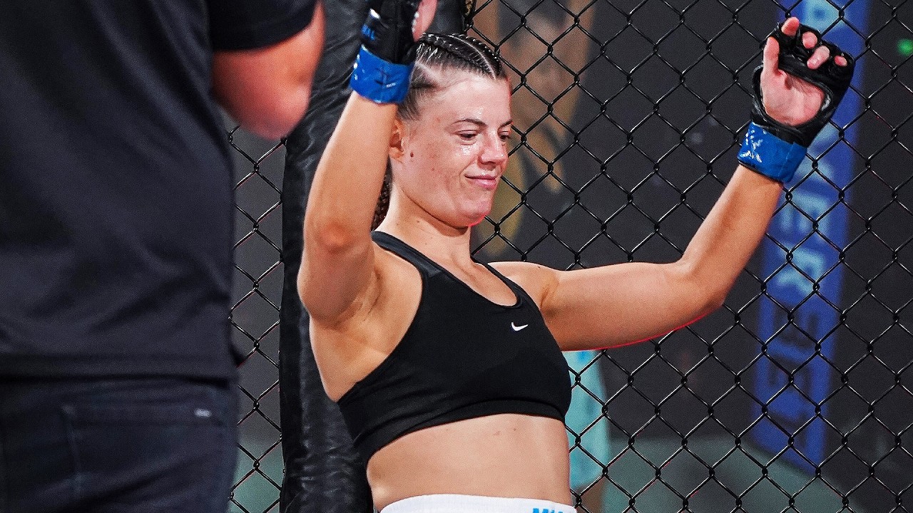 Eternal MMA 108: Mary Dunn: In Cage Interview background