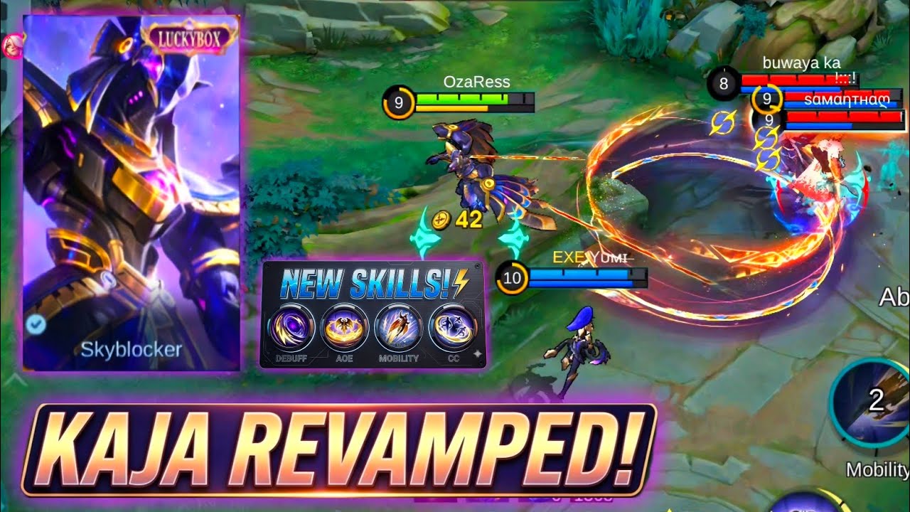 Kaja Revamped Gameplay - Mobile Legends Bang Bang background