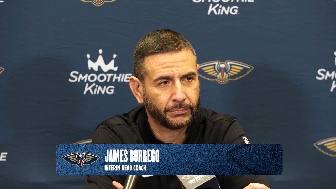 James Borrego | Pelicans-Timberwolves Postgame Interview 2/6/2026 background