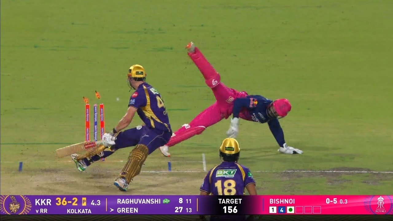 Watch : Dhruv Jurel Crazy Stumping Of Cameron Green Today | Dhruv Jurel Stumping Today of C Green