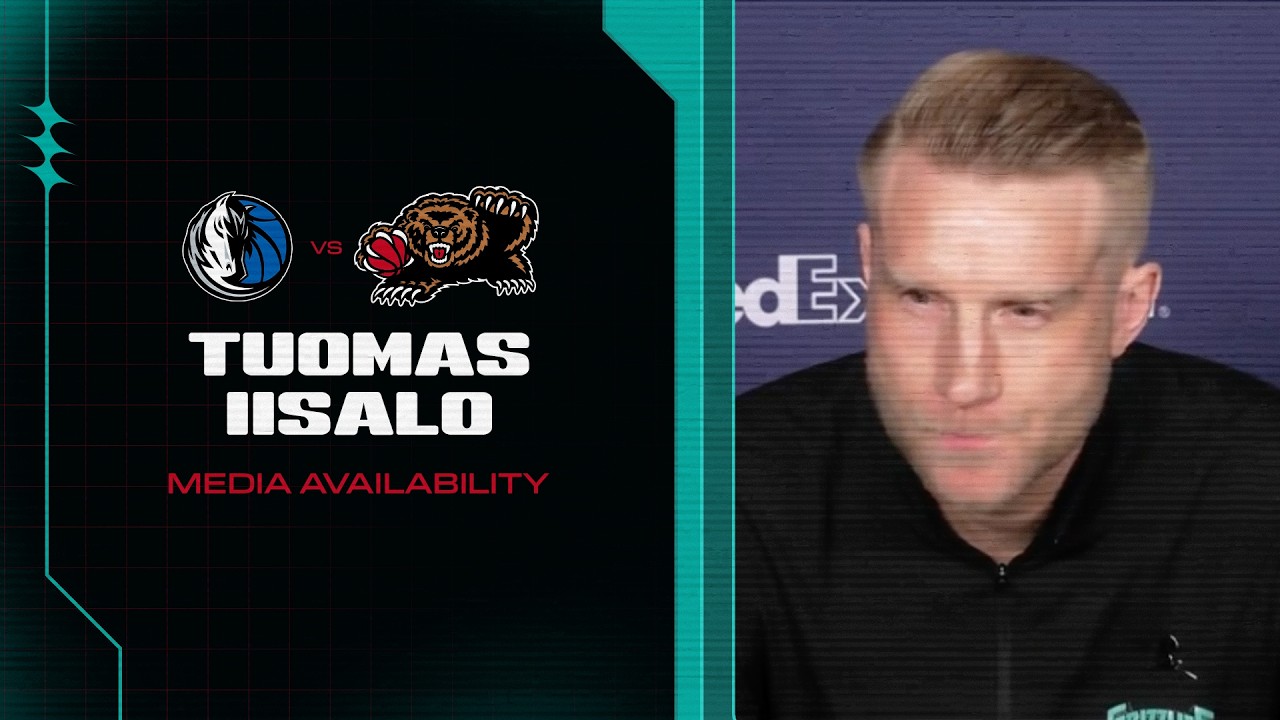 Tuomas Iisalo Press Conference | Grizzlies vs. Mavericks background